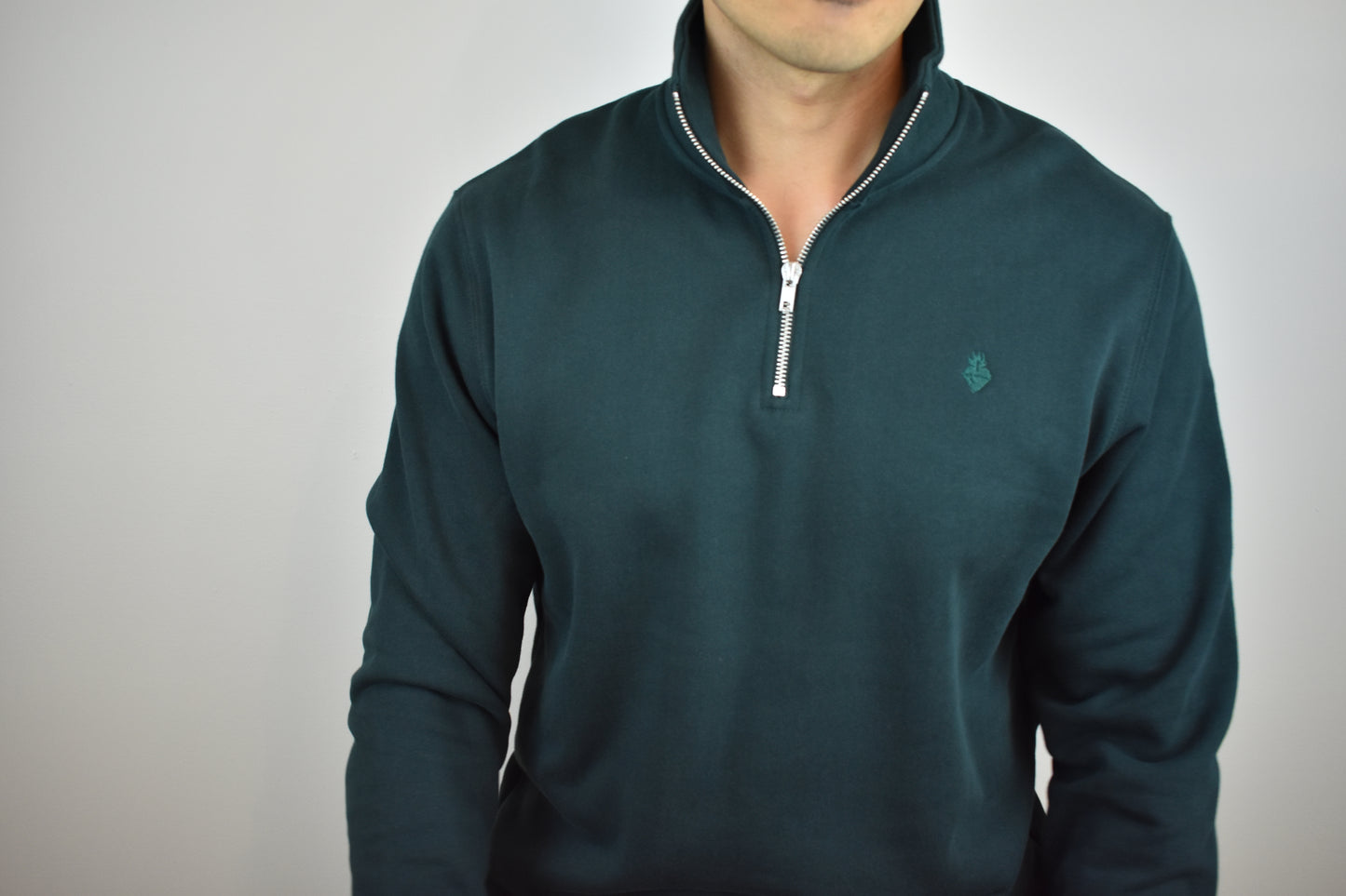 "Sacred Heart" - Men's Half-Zip Jumper