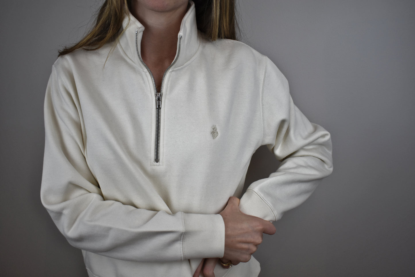 "Sacred Heart" - Women's Half-Zip Jumper